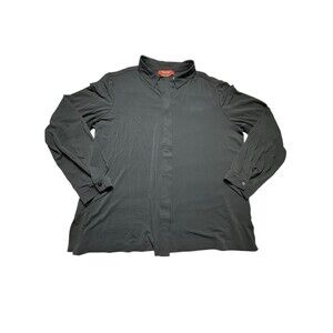 Max Mara Button Down Shirt Women Sz 12 Approx Rayon Feel‎ Minimal Preppy #GH3-4